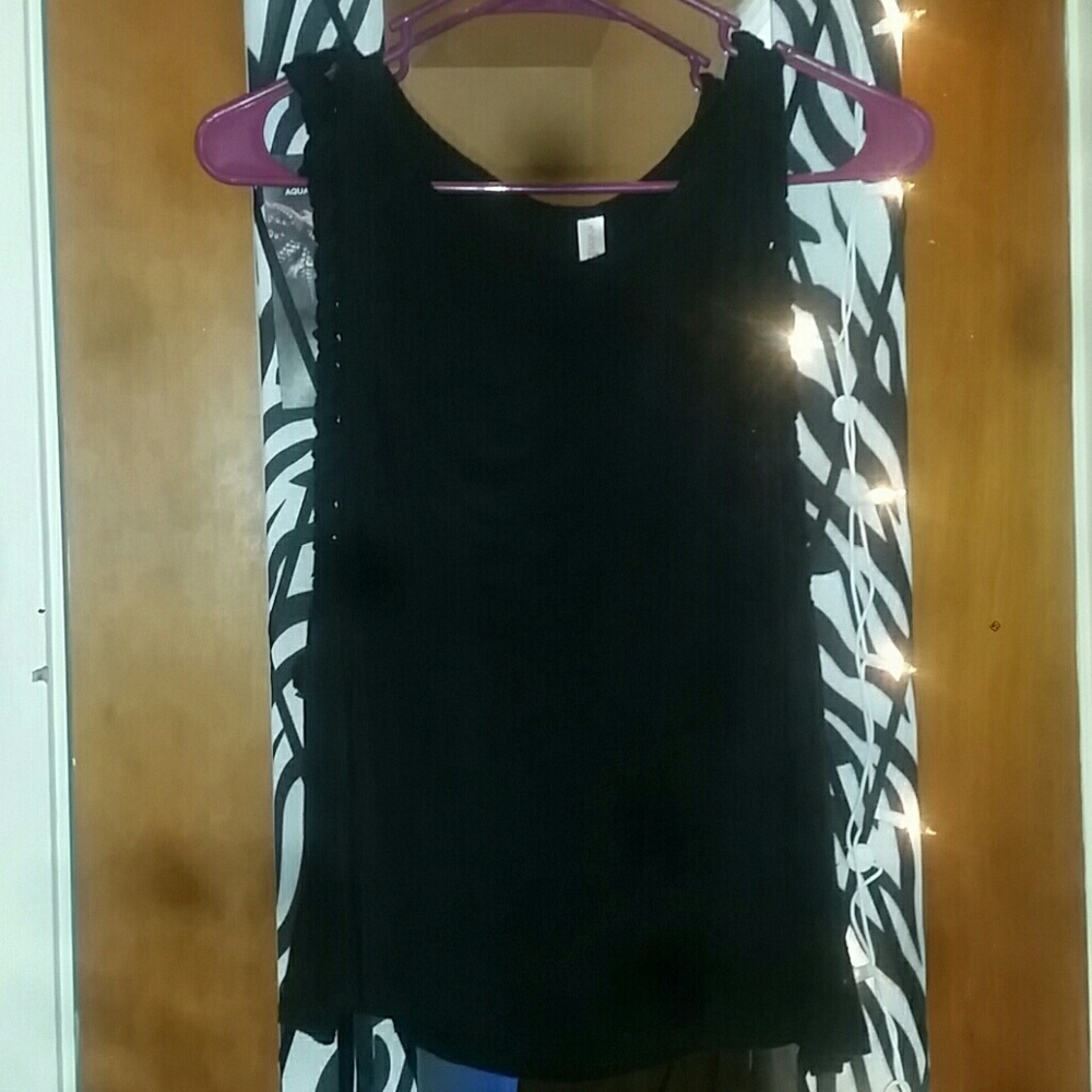 Black tank top